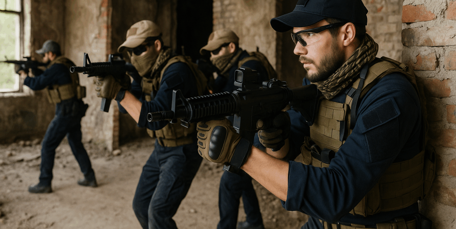 Airsoft Battles an Lost Places: Erlebe das echte Skirm-Feeling 🡆 Von verlassenen Bunkern bis zum Mega-Event Dark Emergency – hier wird Taktik zur Realität.